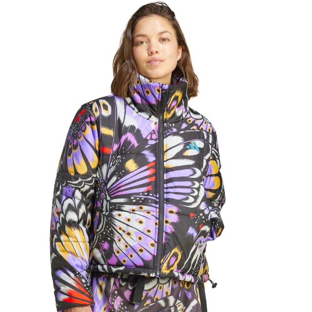 🦋 ADIDAS x FARM RIO PREMIUM PUFFER JACKET 🦋 - Picture 2 of 4